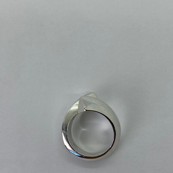 925 sterling silver overlap band ring✨ - Picture 4 of 14